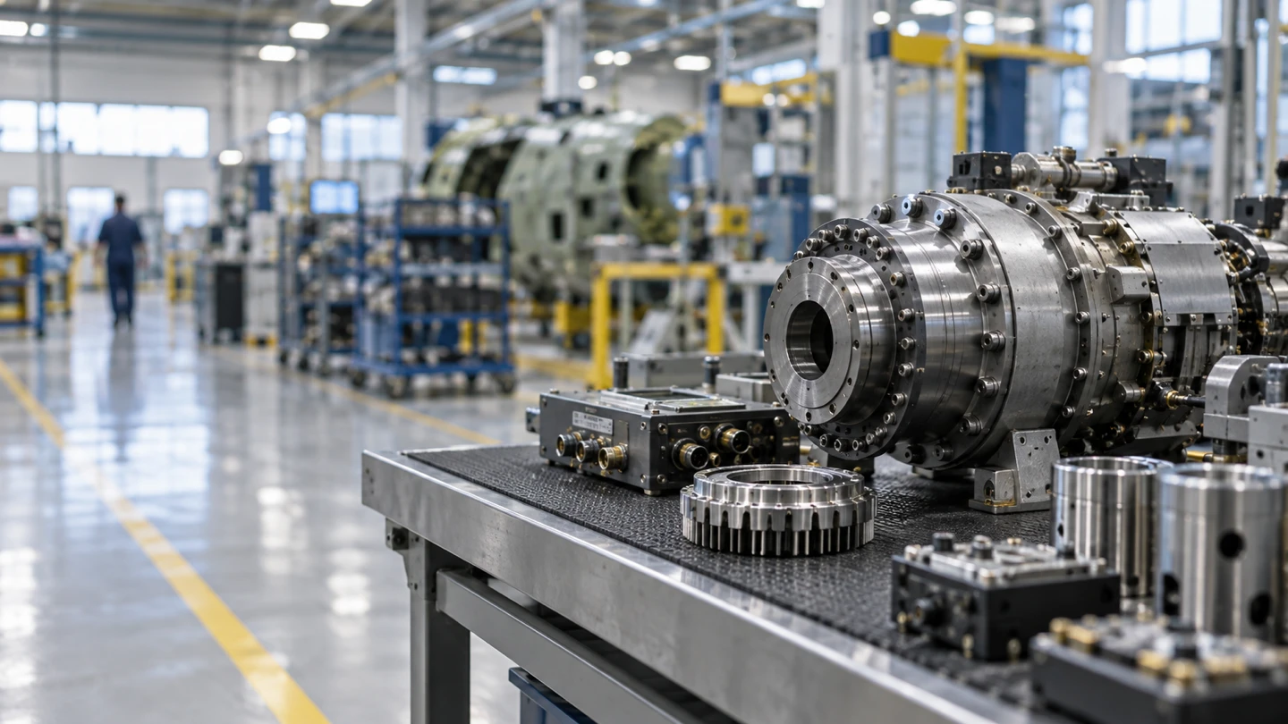 Precision defence manufacturing components on an industrial assembly floor